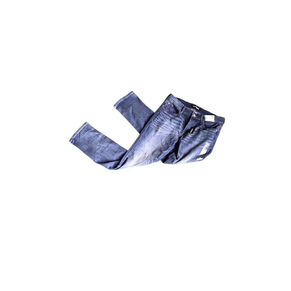 NWT Express Dark Wash Skinny Mid Rise Jeans